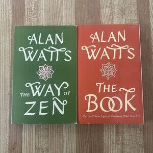 The Book: On the Taboo Against Knowing & Way Of Zen Lot Of 2 Books Watts, Alan
